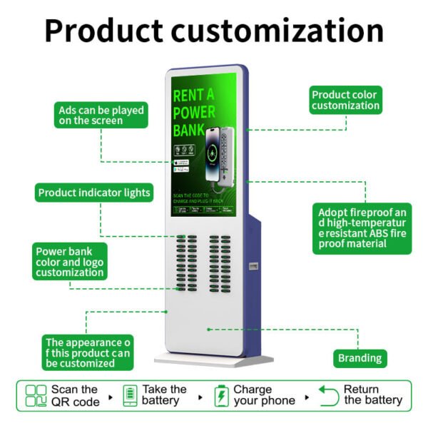 48S Enterprise Dual-Sided Power Bank Tower - 48-Slot Ultimate Commercial Charging Station - Image 2