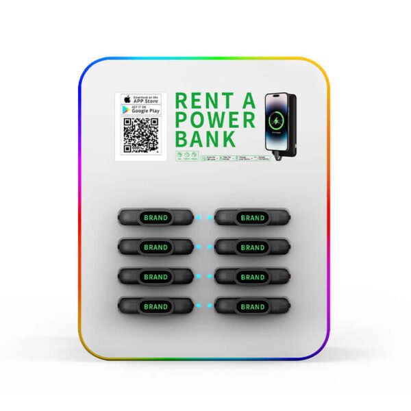 Enterprise Power Bank Station - 8-Slot Smart Charging Station with Cloud Management