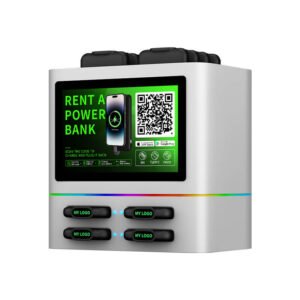 TP1308 4G Commercial Power Bank Station with 4 Slots and LCD Display