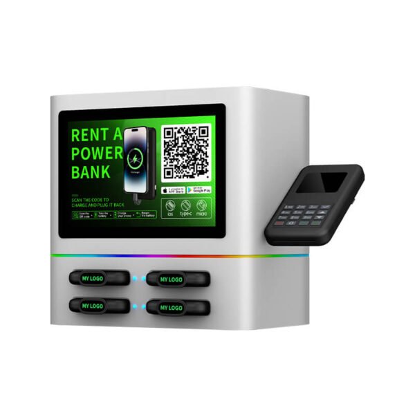 Smart 4-Bay Power Bank Charging Station with QR Code Rental System - Image 2