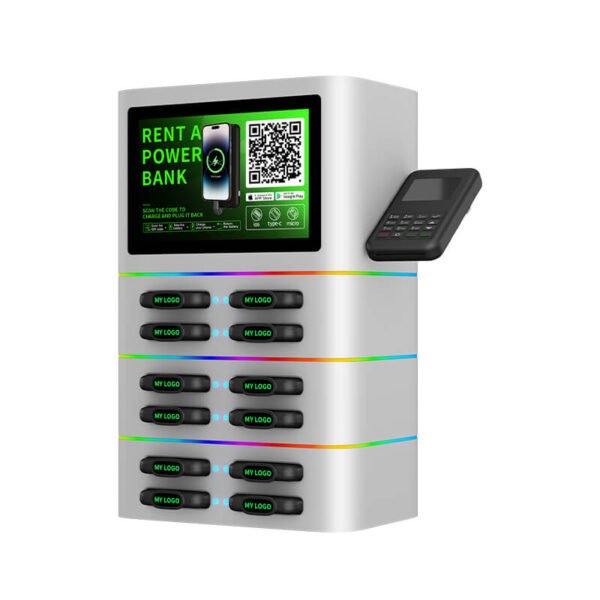 12S Commercial Power Bank Rental Station - 12-Slot High-Capacity Smart Charging Hub - Image 2