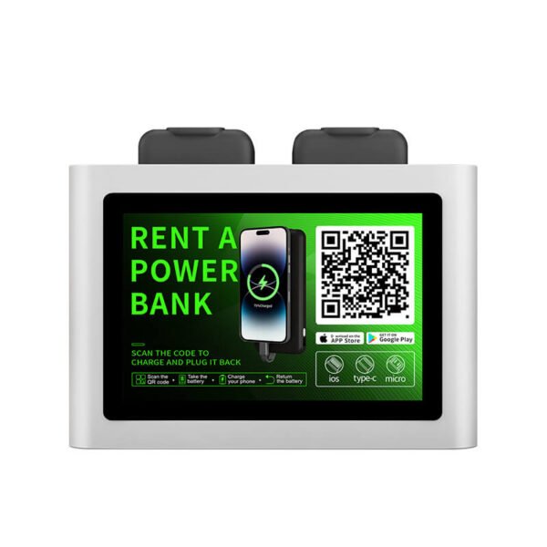 8SV Vertical Power Bank Station - 8-Slot Top-Down Smart Charging System - Image 2